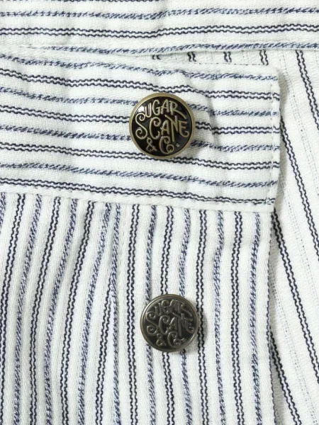 Pantaloni Sugar Cane Jeans business alb