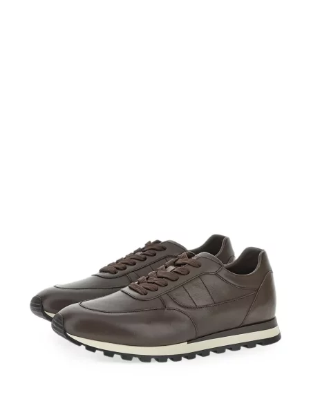 Sneakerși Paul & Shark din piele maro