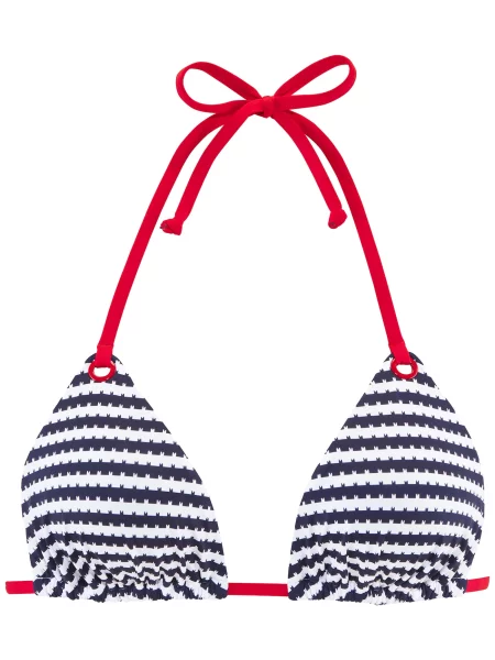 S.Oliver Sutien costum de baie bleumarin / sângeriu alb