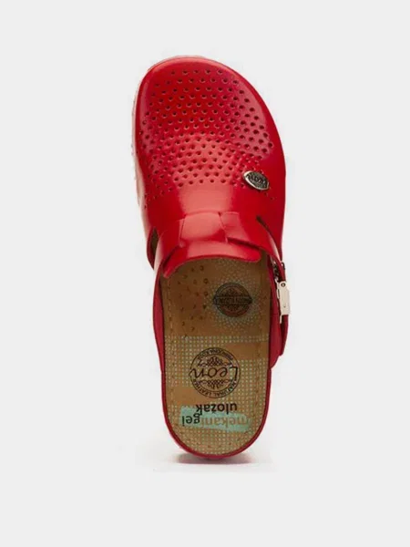 Шкіряне Сабо Leon червоний