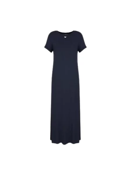 Sukienka maxi Emporio Armani niebieska