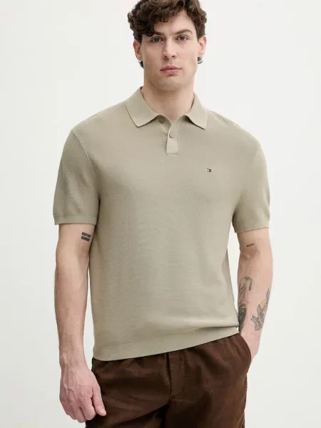 Tricou polo Tommy Hilfiger verde