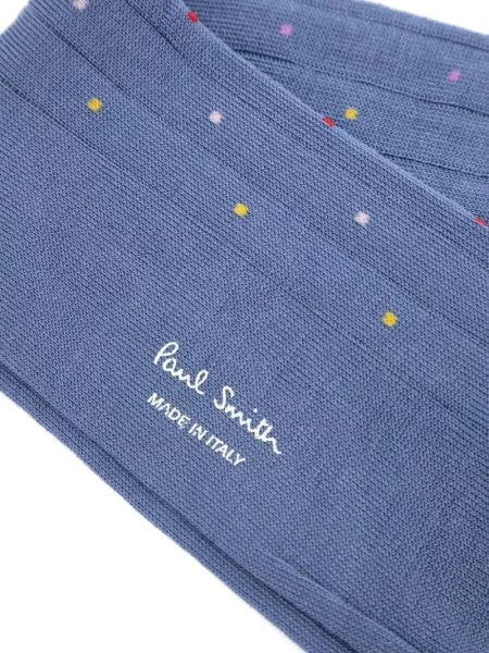 Taškuotos kojines Paul Smith mėlyna