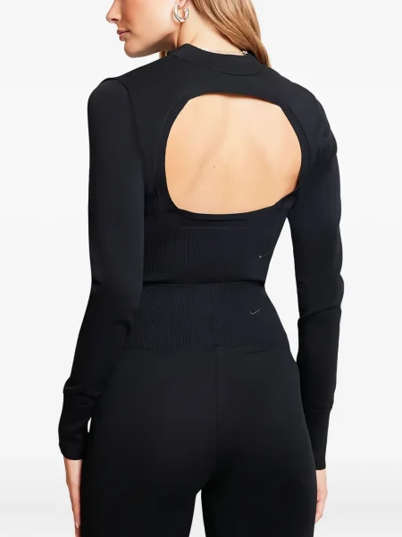 Cropp tricou Nike din jerseu cu decolteu rotund negru