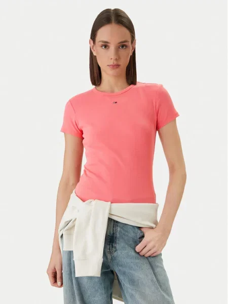 Tommy Jeans T-Shirt różowy