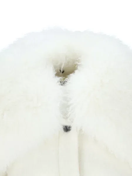 Apykaklė avikailio striukė Moncler Grenoble su kutais
