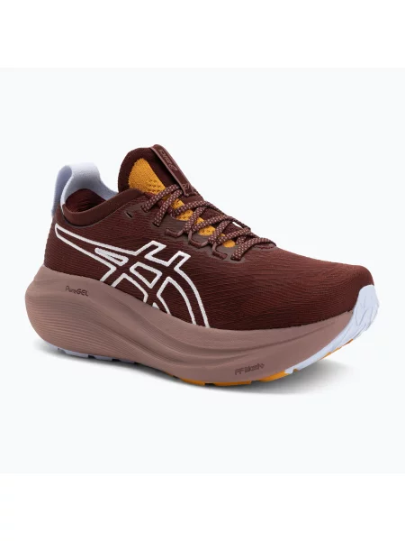Дамски обувки за бягане Asics Gel-Nimbus 27 TR nature bathing/dark red planet червено