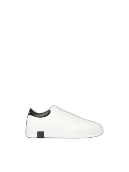 Sneakersy Armani Exchange skórzane czarne