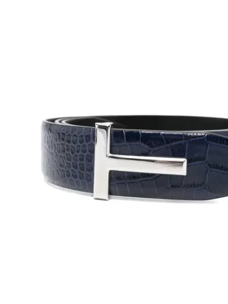 Curea Tom Ford din piele albastru