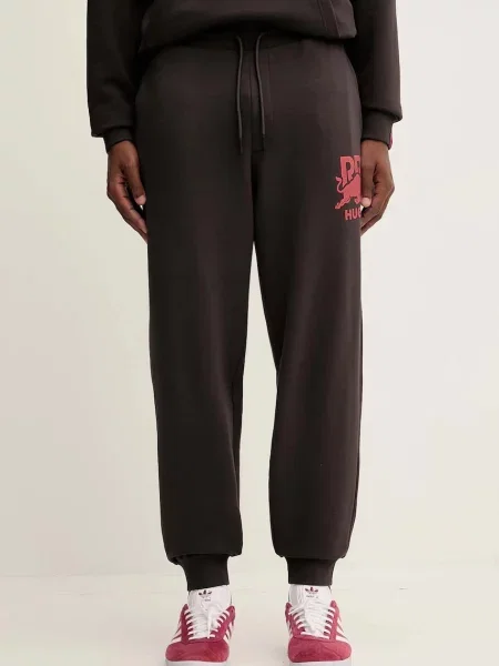 Спортивні штани HUGO з принтом коричневий