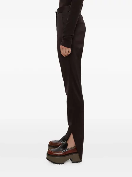 Pantaloni Olivier Theyskens din satin negru