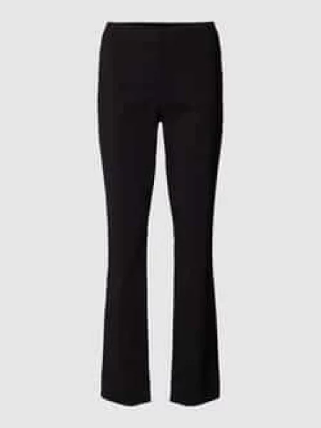 Spodnie materiałowe z zakładkami w pasie model ‘INA’ Stehmann czarne