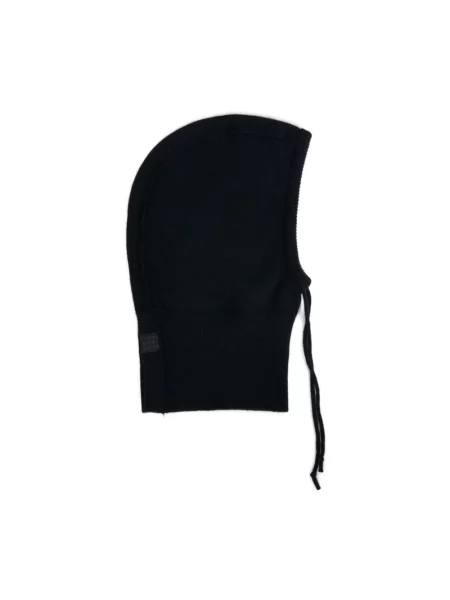 Szal Mm6 Maison Margiela wełniana czarna