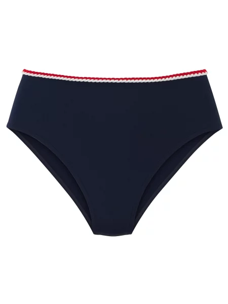 S.Oliver Slip costum de baie albastru marin / roșu alb