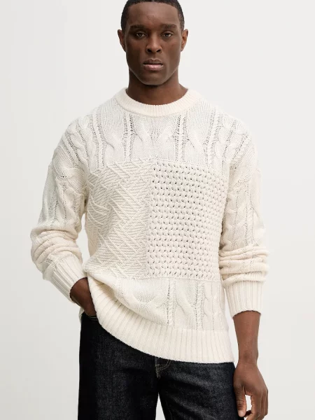 Tommy Hilfiger pulover din amestec de lână bej