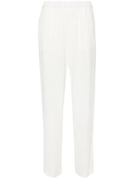 Pantaloni Fabiana Filippi din crep alb