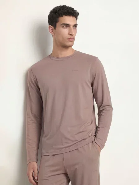 Calvin Klein Pohodlné Domácí Tričko Naturals černošedá