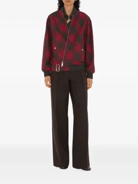Kockás dzseki Burberry barna