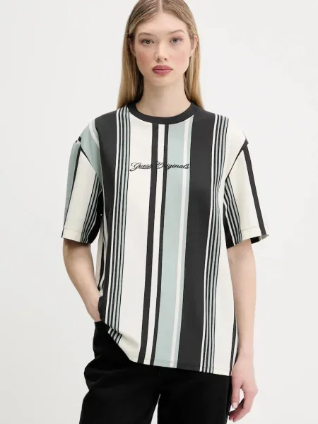Тениска Guess Originals дамска тюркоазено черно