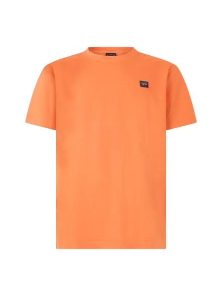 Koszulka Paul & Shark z logo pomarańczowa