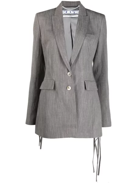 Sacou Off-white cu imagine alb