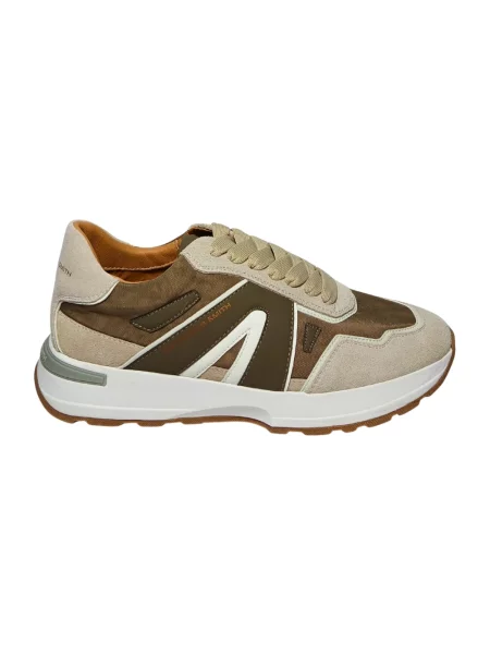 Sneakersy Alexander Smith skórzane brązowe