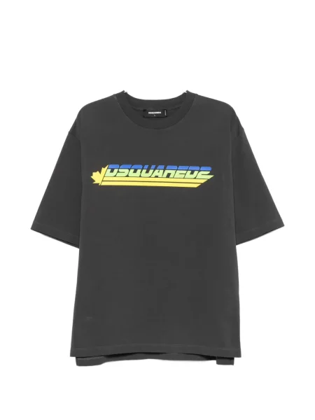 Tricou Dsquared2 cu imagine gri