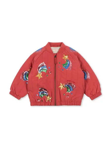 Konges Sløjd куртка-бомбер дитяча JUNO SEQUIN RAINBOW BOMBER JACKET