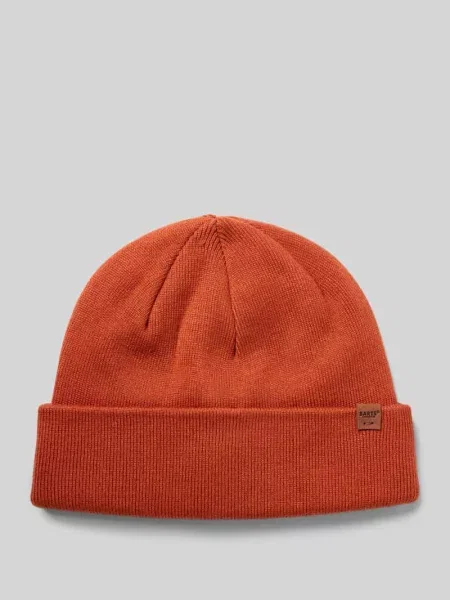 Czapka beanie z mieszanki model ‘WILLES’ Barts pomarańczowa