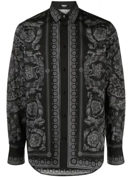 Cămașă Versace cu imagine negru