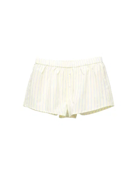 Pull&Bear Pantaloni / galben pastel albastru