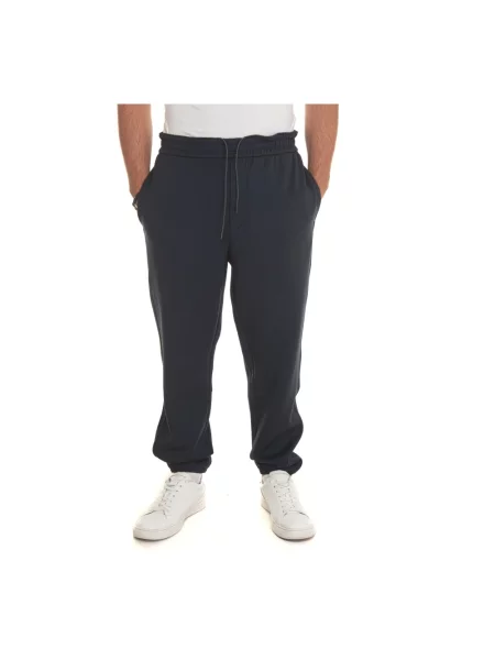 Joggery Emporio Armani ze stretchu niebieskie