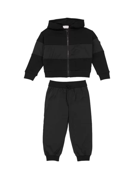 Trenirka Moncler Enfant z avtogramom črna