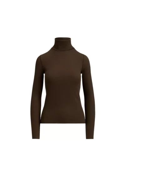 Polo Ralph Lauren Swetry Kobieta L Len Vesta Turtleneck brązowy