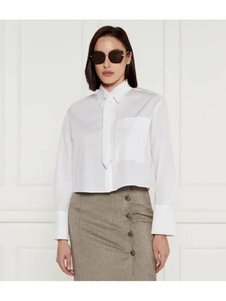 Marc Cain Cămașă | Cropped Fit alb