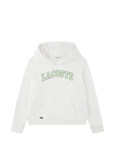Gyerek kapucnis melegítő felső Lacoste fehér