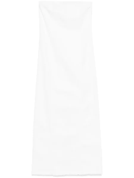 Odgovarati traper haljina Lois Jeans iznad koljena bijela