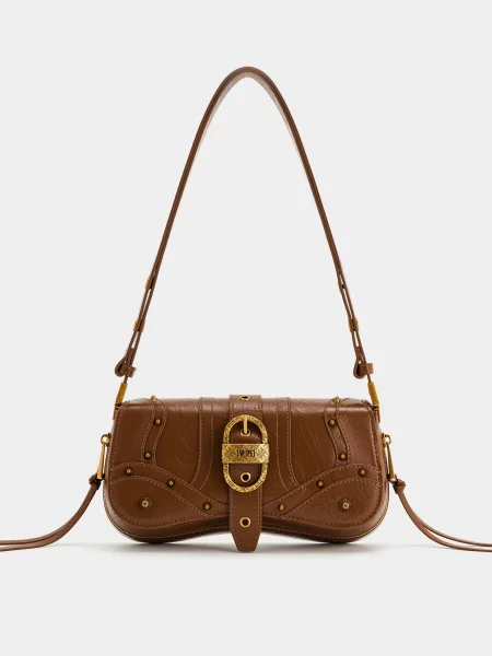 Кожаная сумка Jw Pei коричневая