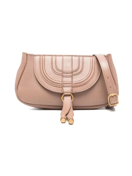 Torebka Chloe Marcie skórzana różowa