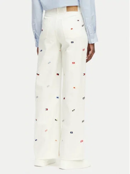 Tommy Jeans Farmer Claire Krém Wide Leg