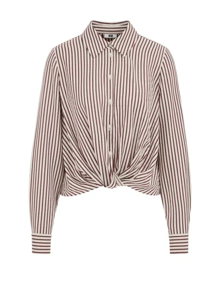 WE Fashion Bluză roșu vin alb