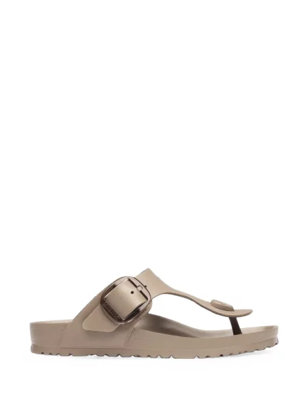 Papuci Birkenstock cu cataramă maro