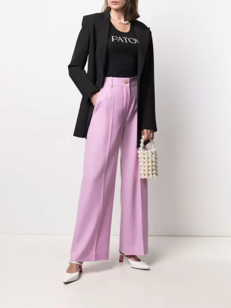 Top Patou cu imagine negru