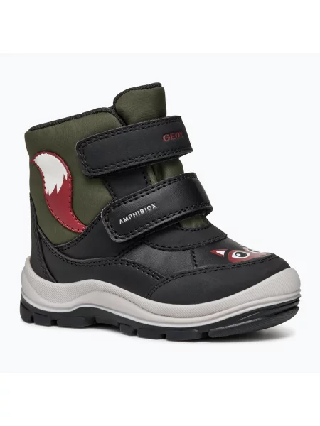 Buty dziecięce Geox Flantil ABX black/dark green czarne
