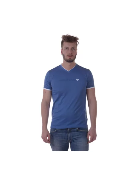 Koszulka Armani Jeans niebieska