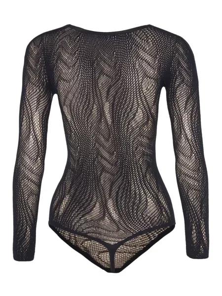 Body Wolford cu model piele de șarpe negru