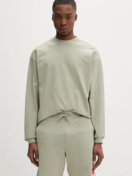 HUGO tricou basic bărbați din verde