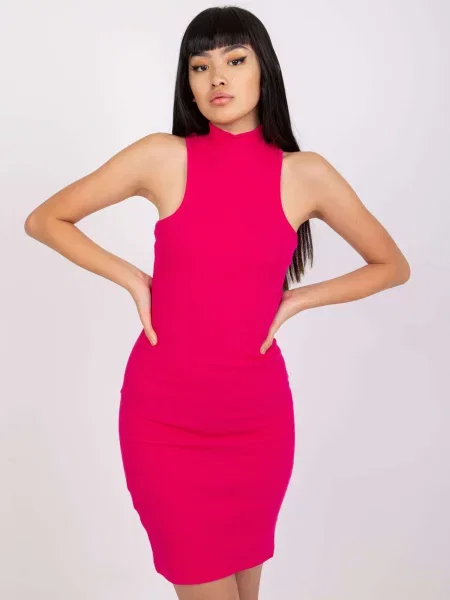 Oblekové šaty Fashionhunters fuchsia