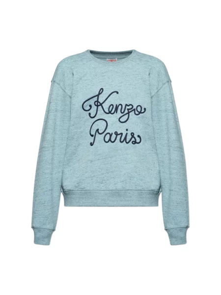 Bluza Kenzo z logo niebieska