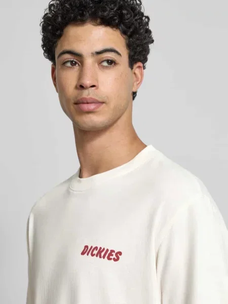 T-shirt o kroju regular fit z nadrukiem z motywem Model DRY RIDGE' Dickies biała